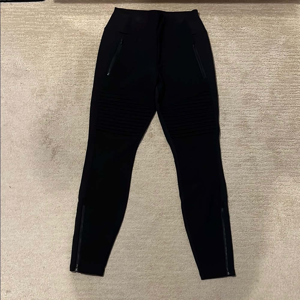 Athleta Black Hybrid Moto Tights